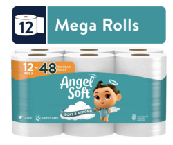 12 MEGA ROLLS OF ANGEL SOFT ONLY $8.44 AT WALMART!