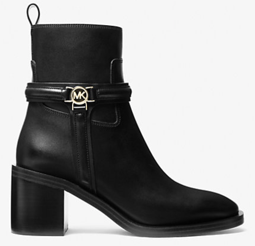 Michael Kors Mindy Leather Ankle Boot