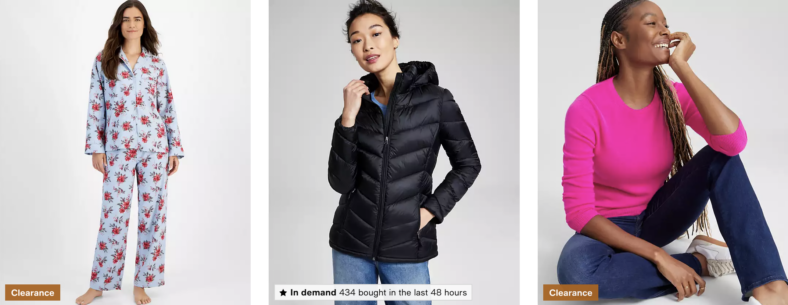 Womens Apparel Clearance at Macys