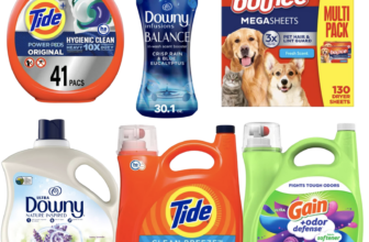 Laundry Care Tide, Gain, Bounce, Downy