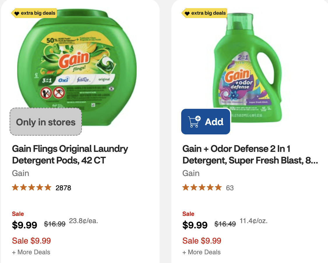 DOUBLE DISCOUNT ON GAIN LAUNDRY DETERGENT AT CVS! Screen Shot 2025 03 23 At 10.00.54 Am