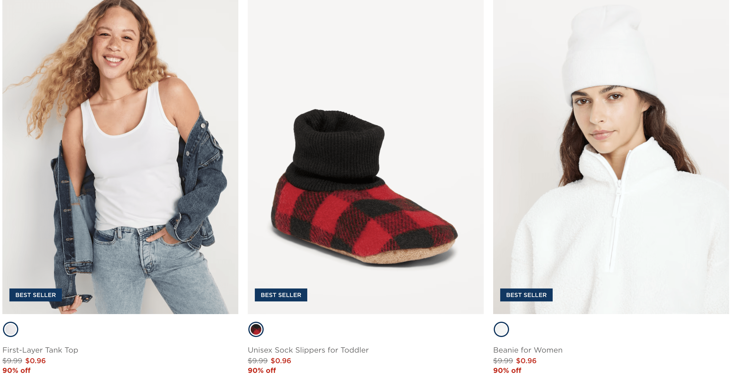 Old Navy Clearance Prices Starting at Only 96¢!