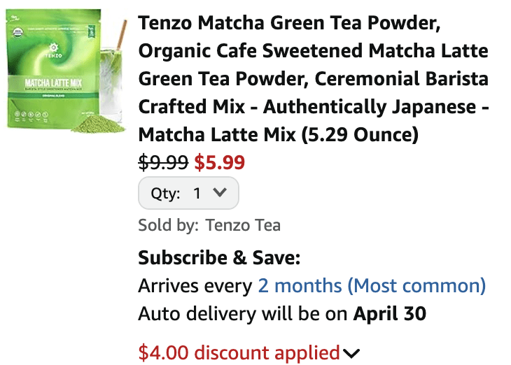 Tenzo Matcha Green Tea Powder
