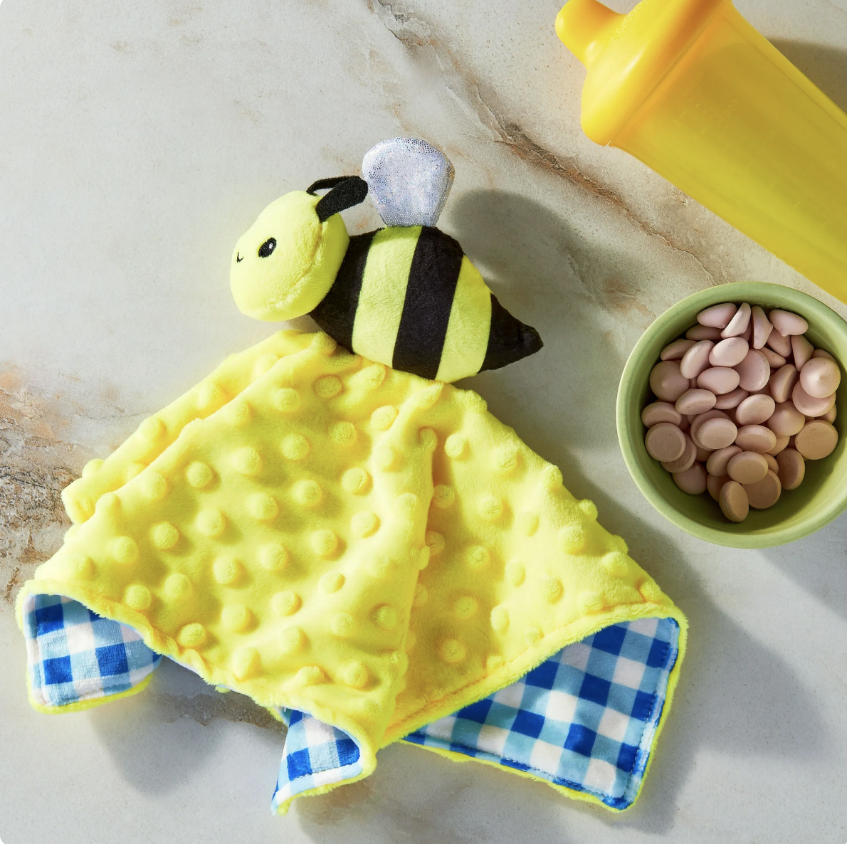 π Snuggle Up for Less: Parent's Choice Easter Plush Security Baby Blanket, Bee β Only $1.24 (Reg. $4.98)! Baby Blanket