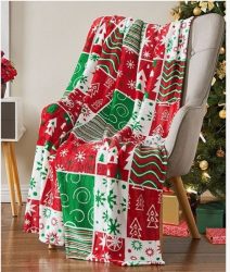 Holiday Fleece Throws 75% Off At Zulily!
