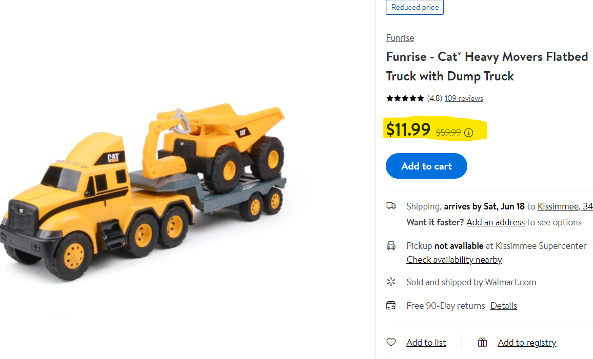 Cat Heavy Movers Flatbed Truck With Dump Truck Huge Price Drop!