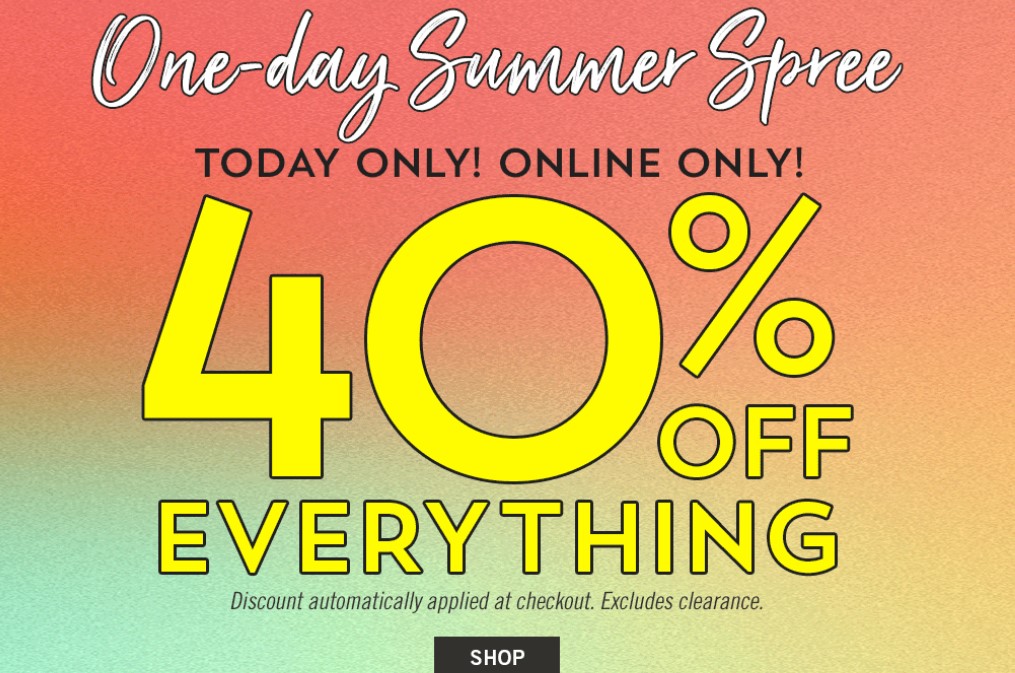 Bath and Body Works 40% OFF Everything!