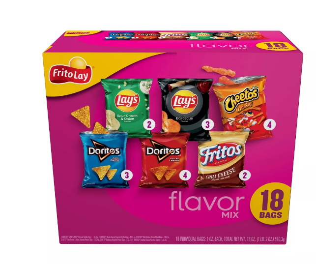 Frito Lays Variety Packs 18Ct Only $7!!