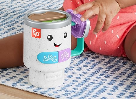 Screenshot 2023 11 30 at 08 59 42 Amazon.com Fisher Price Laugh & Learn Baby & Toddler Toy Wake Up & Learn Coffee Mug with Lights Music and Learning Content for Ages 6 Months Toys & Games