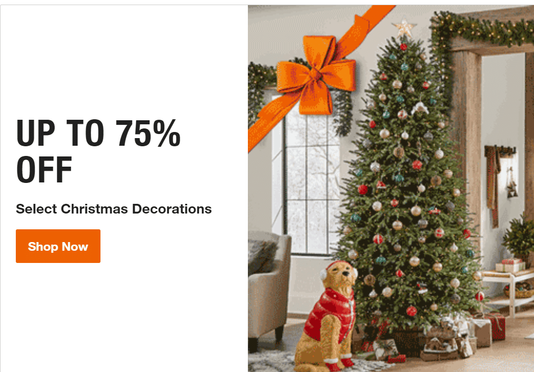 Home Depot Christmas Clearance Now At 75% Off