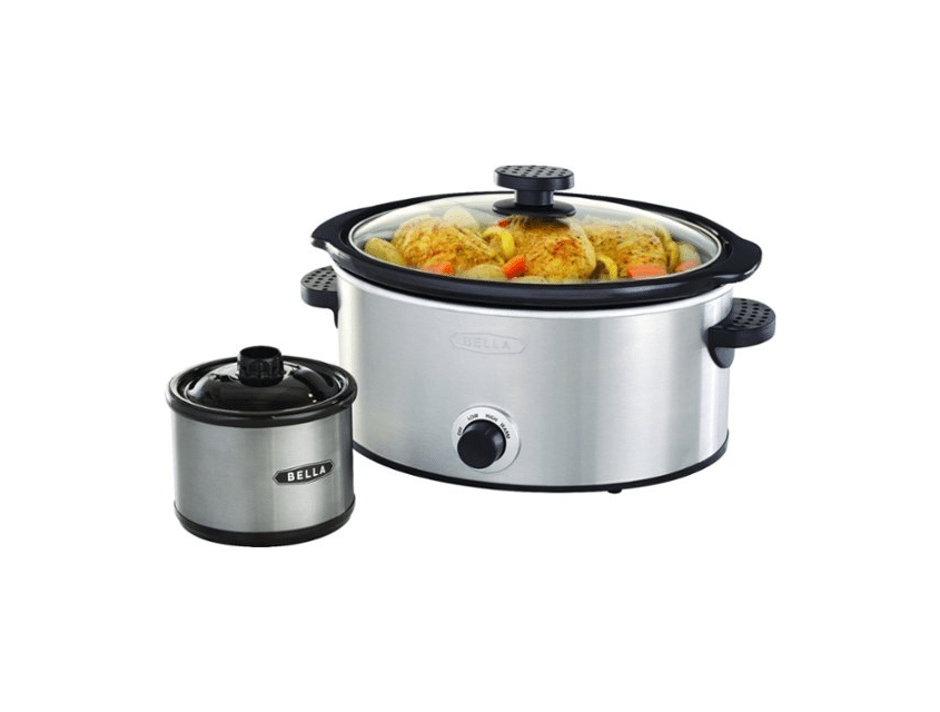 Screenshot 2024 01 11 at 10 23 59 Bella 5 qt. Slow Cooker with Dipper Stainless Steel 14009   Best Buy