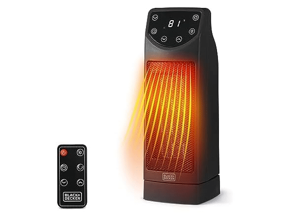 Screenshot 2024 01 28 at 08 33 23 BLACK DECKER Oscillating Space Heater   $19.99   Free shipping for Prime members