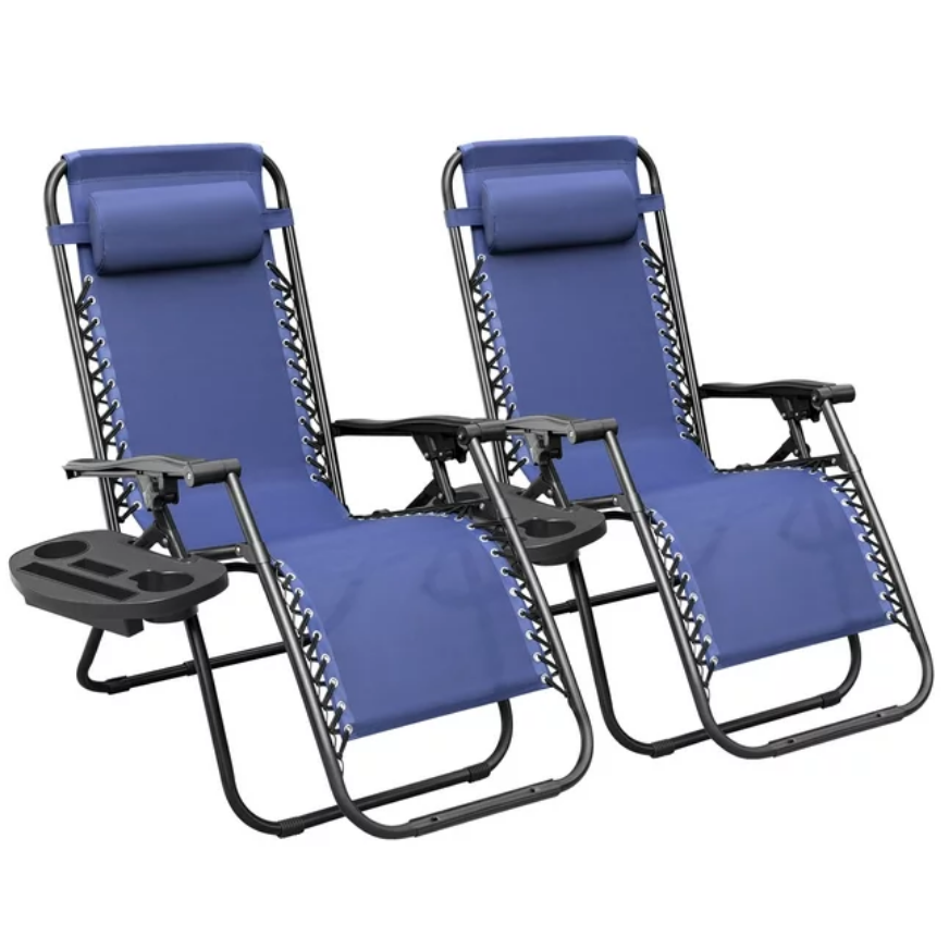 Screenshot 2024 03 07 at 17 10 21 Lacoo 2 Pack Patio Zero Gravity Chair Outdoor Lounge Chair Textilene Fabric Adjustable Recline Chair Seating Capacity 2 Blue Walmart.com