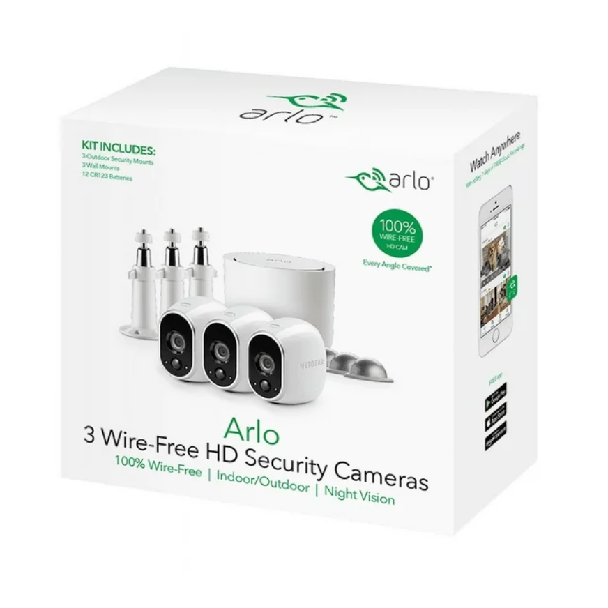 Screenshot 2024 04 02 at 08 35 21 Arlo 720P HD Security Camera System VMS3330W 3 Wire Free Cameras with 3 Additional Wall Mounts and 3 Outdoor Mounts Indoor Outdoor Night Vision Motion Detection Walmart.com