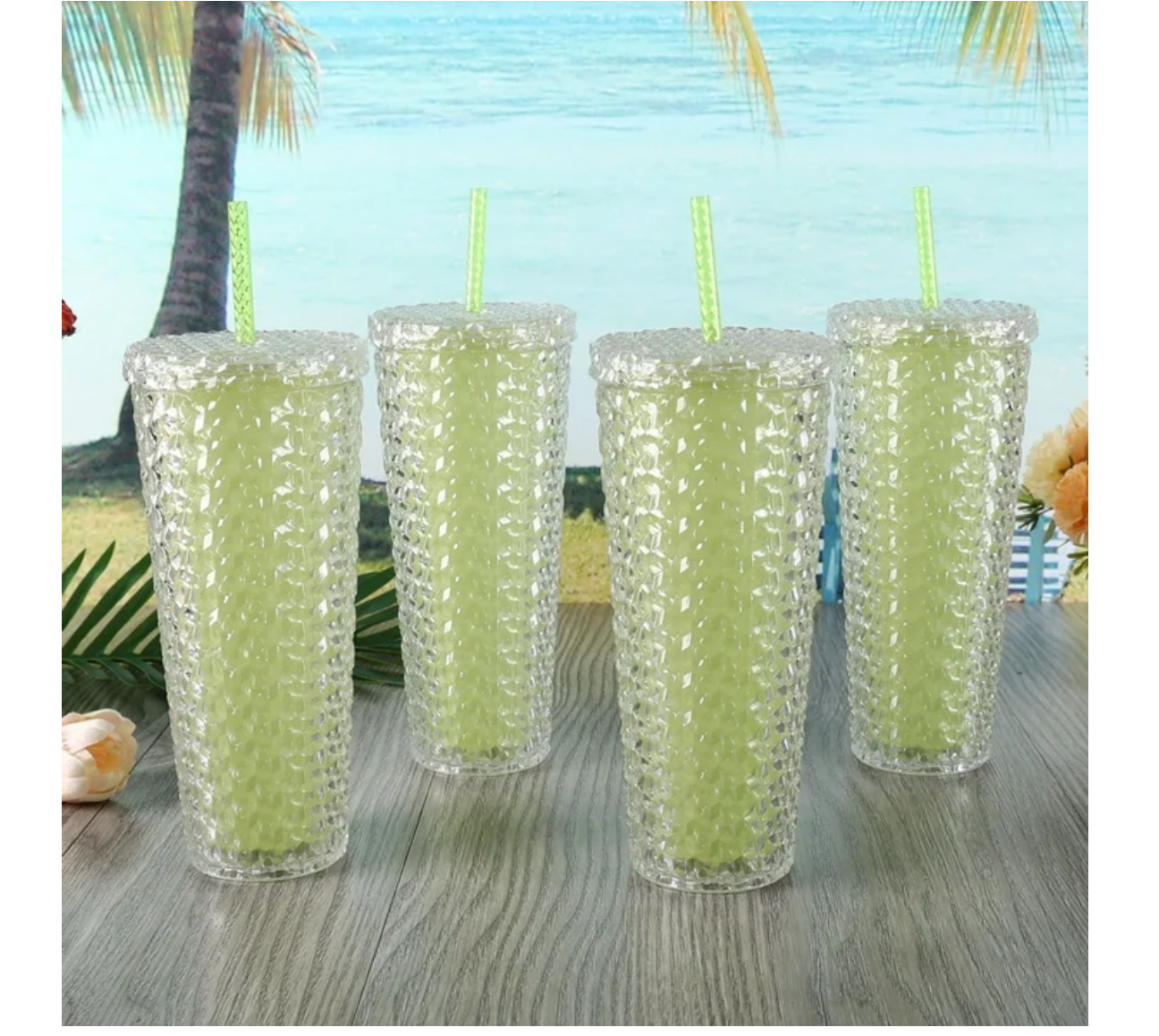 Screenshot 2024 04 08 at 10 48 52 Mainstays 4 Pack 26 Ounce Color Changing Textured Tumbler with Straw Green Walmart.com