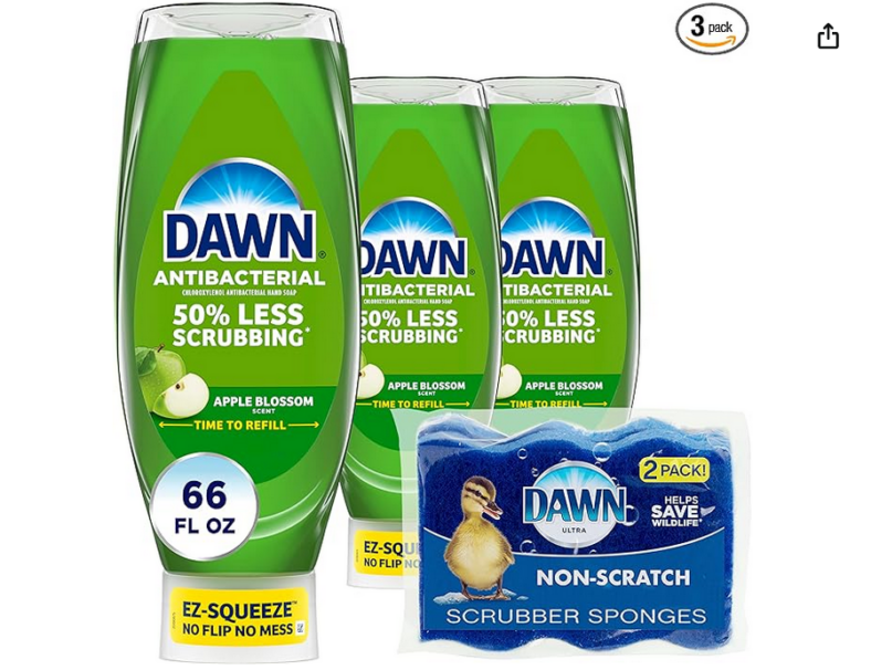 Screenshot 2024 04 14 at 16 37 42 Amazon.com Dawn Ultra Anti Bacterial EZ Squeeze Hand Soap Apple Blossom 3x22 Fl Oz Health & Household