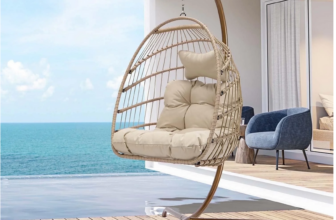 Screenshot 2024 05 08 at 10 51 40 Nicesoul Rattan Swing Egg Chair Hanging Chair with Stand Beige 350 lbs Capacity Metal Frame Walmart.com