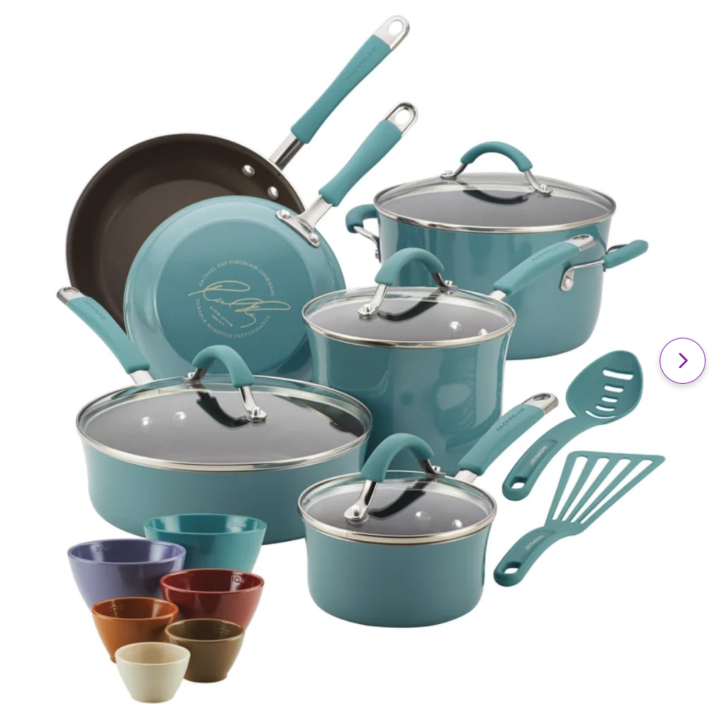 Screenshot 2024 05 11 at 11 54 17 Rachael Ray Cucina Hard Enamel Nonstick Cookware and Measuring Cup Set 18 Piece