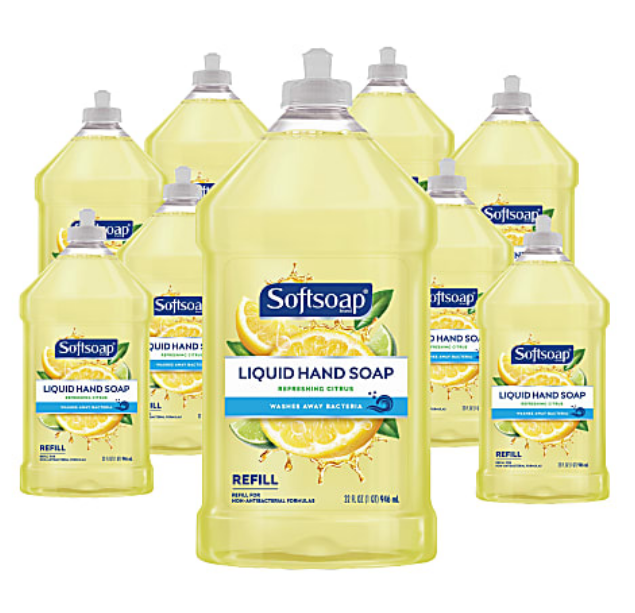 Screenshot 2024 06 06 at 08 46 57 Softsoap Liquid Hand Soap Refills Fresh Citrus Scent 32 Oz Bottle Pack Of 9 Bottles Office Depot