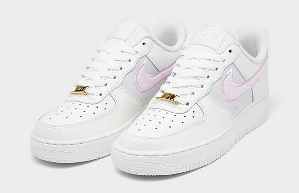 Screenshot 2024 08 27 at 15 23 30 Women's Nike Air Force 1 '07 Low SE Velvet Swoosh Casual Shoes Finish Line