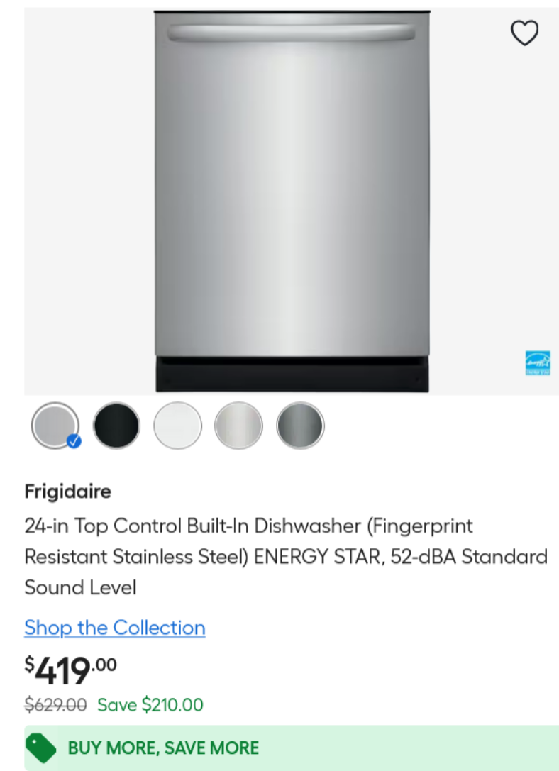 Screenshot 2024 08 30 at 08 24 09 Major Appliance Special Values at Lowes.com