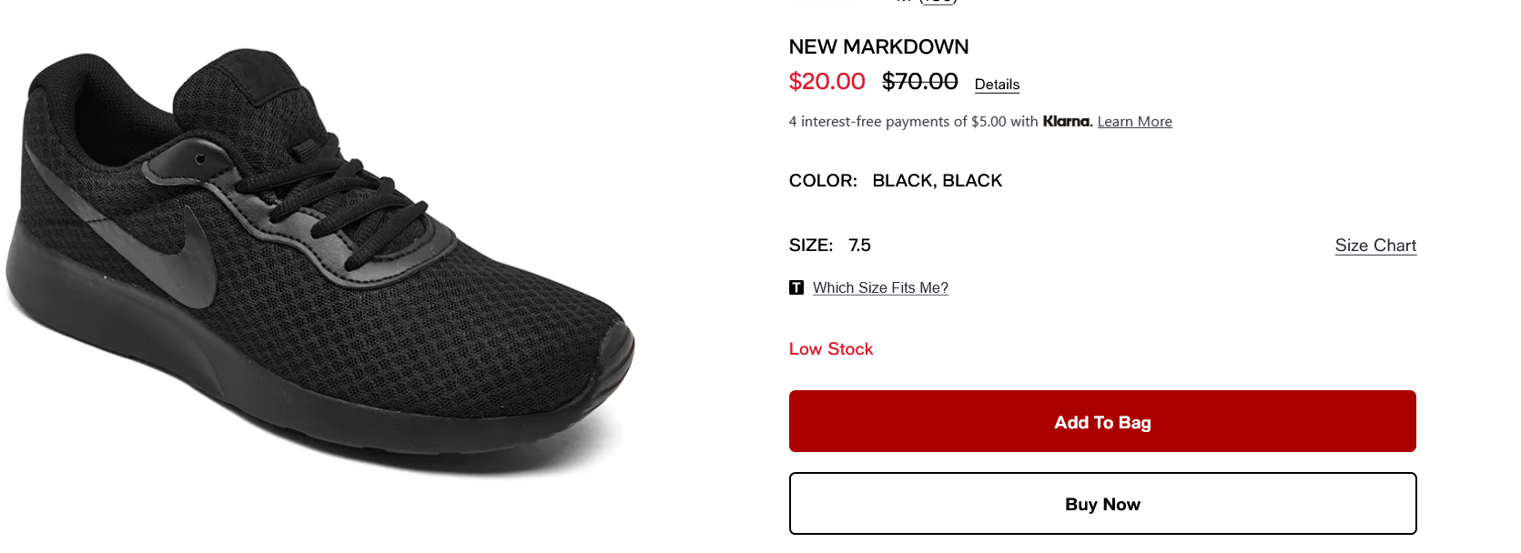 Screenshot 2024 09 03 at 09 28 19 Nike Women's Tanjun Move To Zero Casual Sneakers from Finish Line Macy's