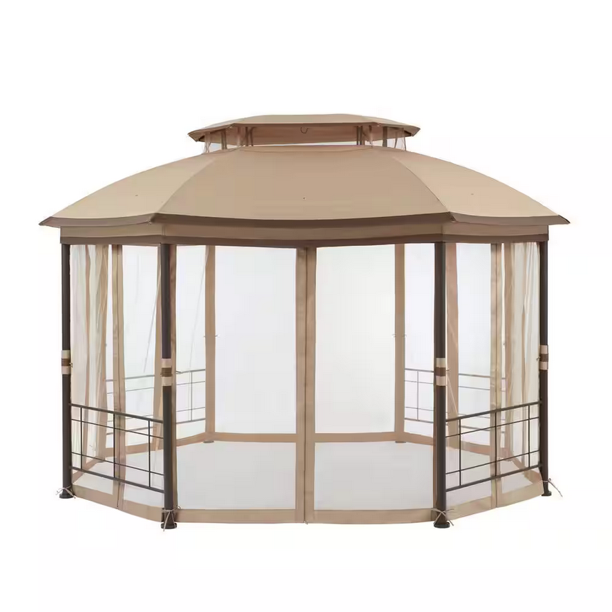 Hampton Bay Seagrove 12 ft. x 10 ft. Gazebo with Canopy OVER 70% OFF!