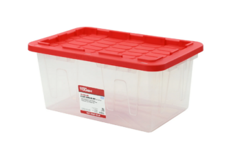 Screenshot 2024 09 21 at 12 43 14 Hyper Tough 15 Gallon Snap Lid Clear Plastic Storage Bin with Red Lid Walmart.com