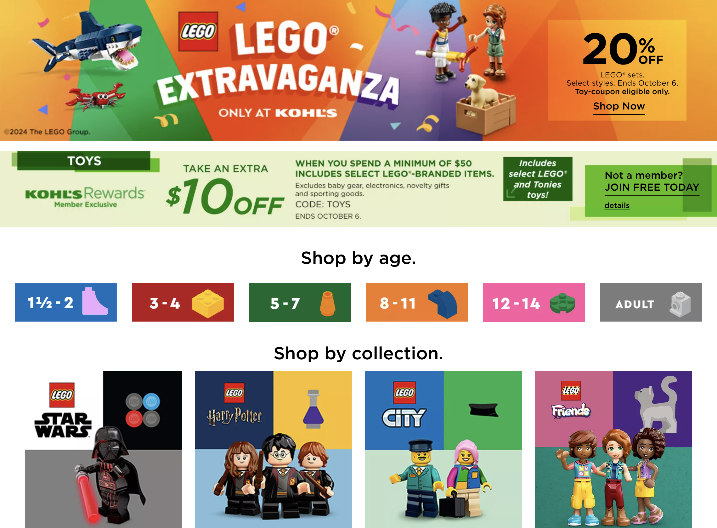 LEGO Extravaganza At Kohls!