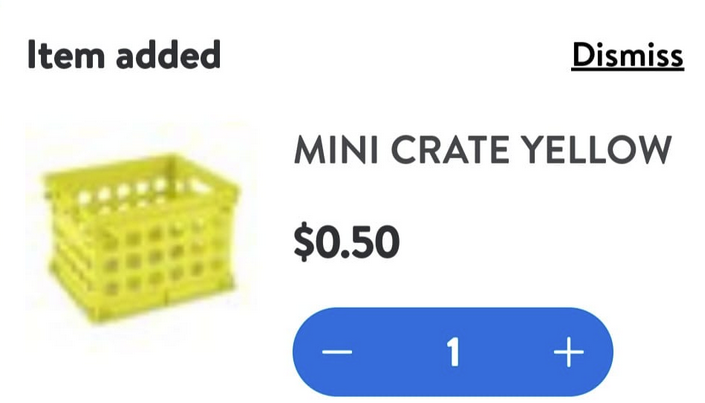 Sterilite Mini Crates Just 50 CENTS!