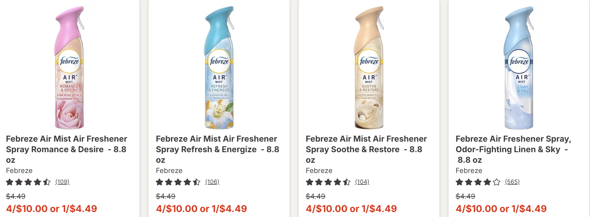 Walgreens Febreze