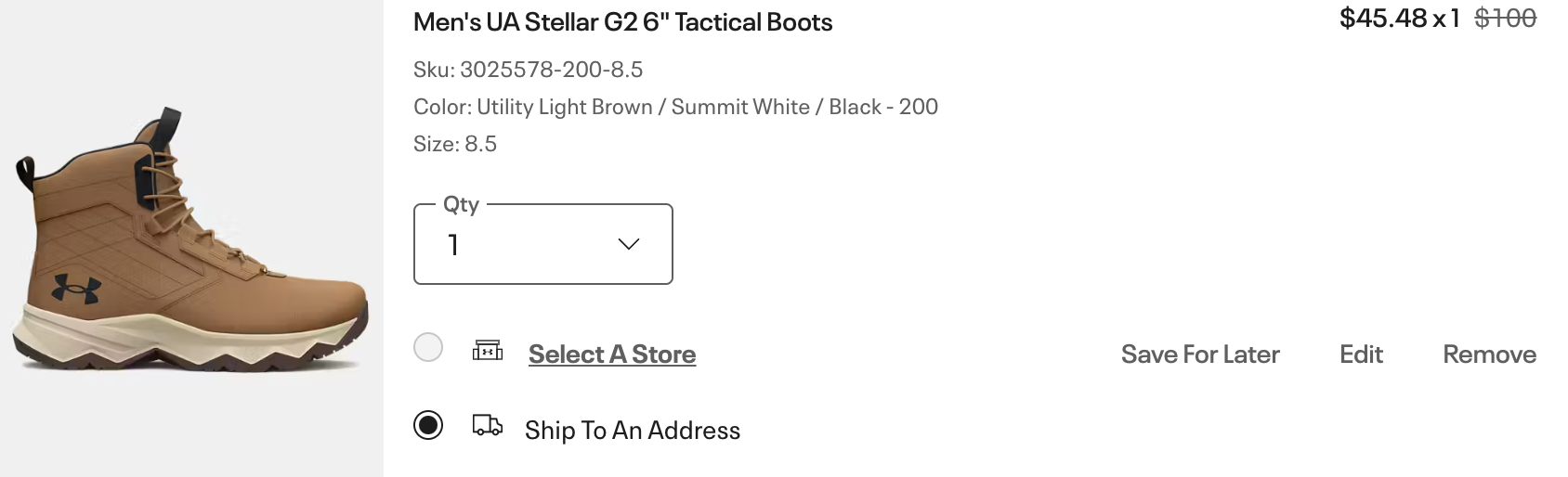 Under Armour Tactical Boots