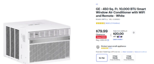 BEST BUY CLEARANCE AIR CONDITIONER ONLY $79.XX