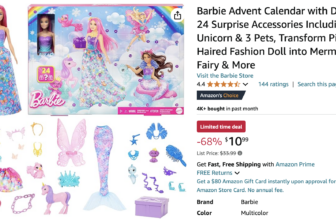 Barbie Advent Calendar Amazon