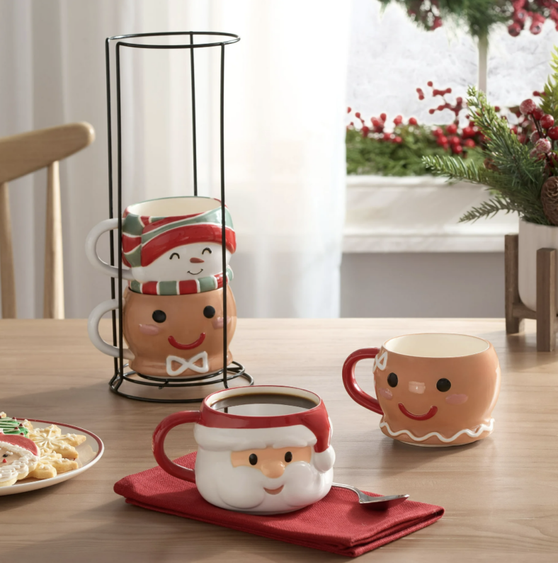 Holiday Stacking Mug Set