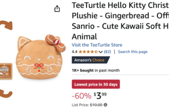 Hello Kitty Gingerbread Plushie