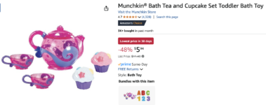 Munchkin Tea and Cupcake Bath Toy Set