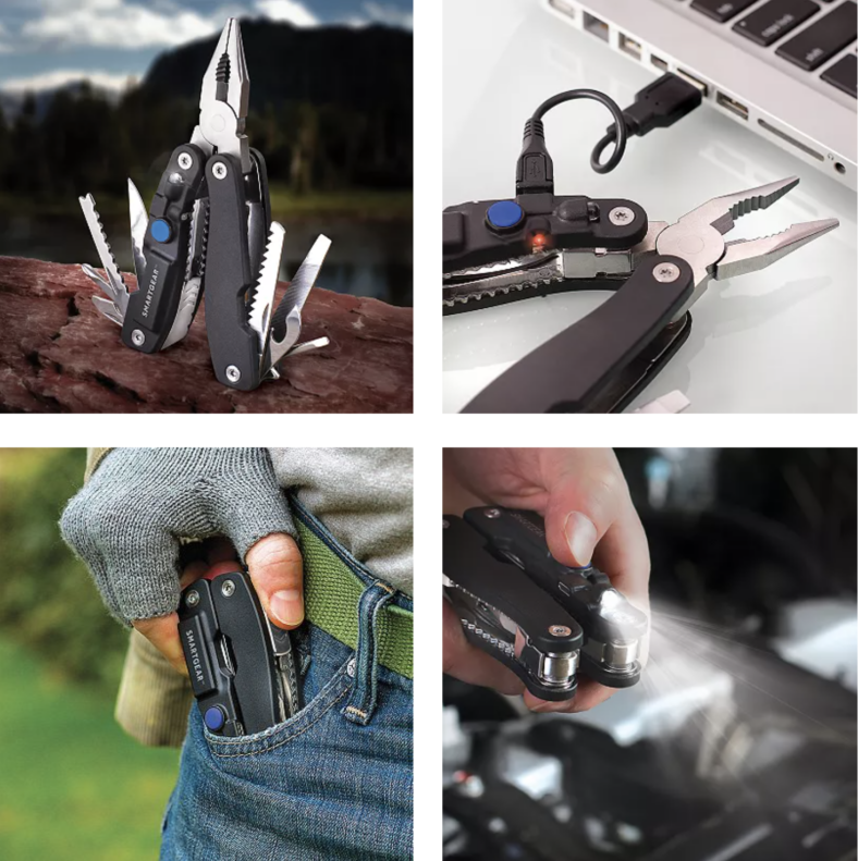 Smart Gear USB Rechargeable Flashlight Multi-Tool