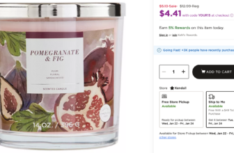 Kohls Sonoma Goods for Life Pomegranate & Fig Large Jar Candle