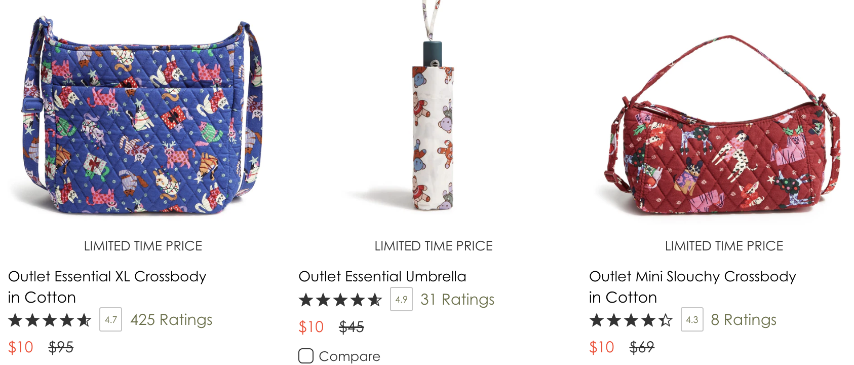 Vera Bradley Holiday Prints