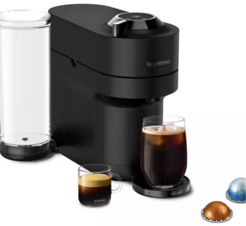 Nespresso Vertuo Pop+ Deluxe Matte Black Coffee Maker & Espresso Machine