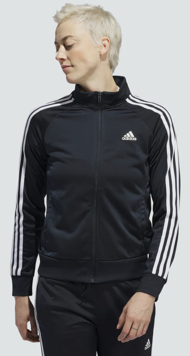 Adidas women's primegreen essentials warm-up slim 3-stripes track jacket