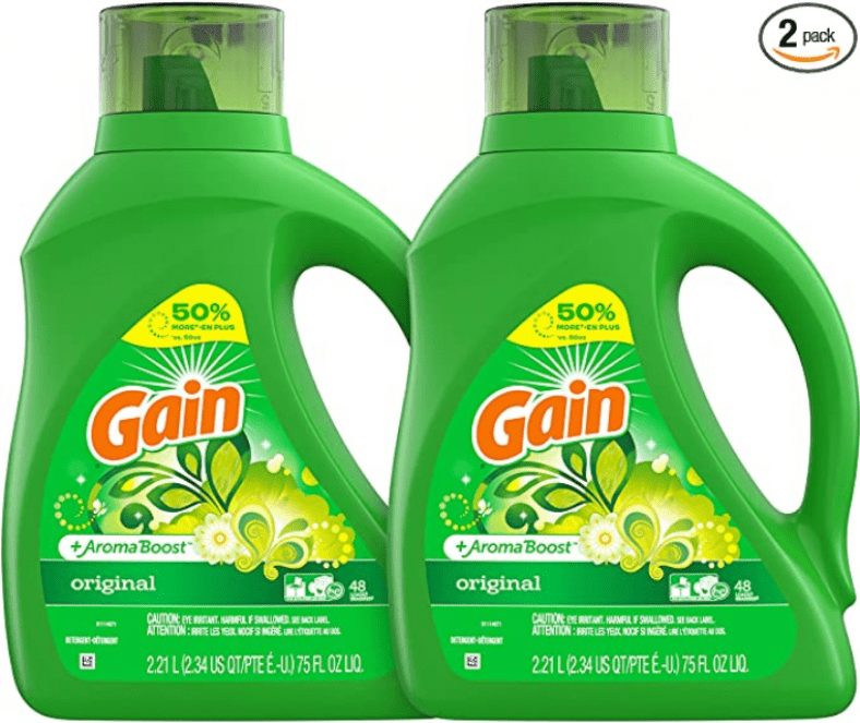 Screenshot 2020 09 27 Amazon com Gain Laundry Detergent Liquid Plus Aroma Boost Original Scent HE Compatible 75 oz Pack...