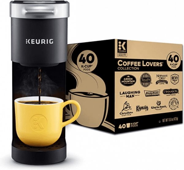 Screenshot 2020 10 14 Amazon com Keurig K Mini Coffee Maker Black with Coffee Lovers 40 Count Variety Pack Coffee Pods