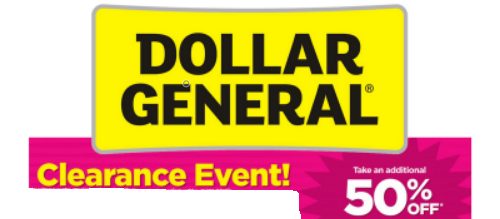 Dollar General Clearance Event Happening 10/23-10/25!!!!!!!