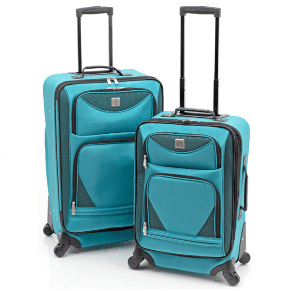 Screenshot 2020 10 21 Protege Protege 2 piece expandable spinner carry on and checked luggage set Teal Walmart Exclusive...