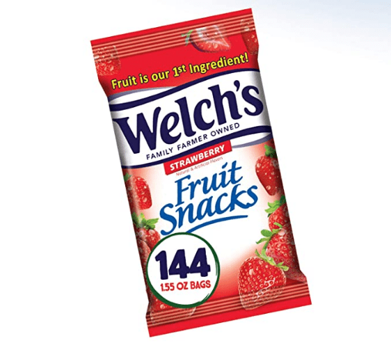Screenshot 2020 11 06 Amazon com Welchs Fruit Snacks Strawberry Gluten Free Bulk Pack 1 55 oz Individual Single Serve ...