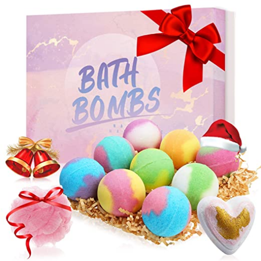 Screenshot 2020 11 26 Amazon com Janolia 9 Pcs Bath Bombs Natural Bath Balls Gift Set for Skin Care Relaxation and Moistu...