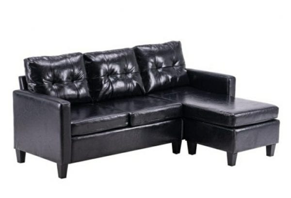 Huge Price Drop On Black Sectional Sofa!