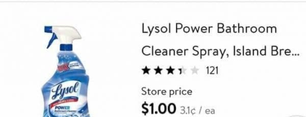Lysol Bathroom Cleaner Only $1!!!!
